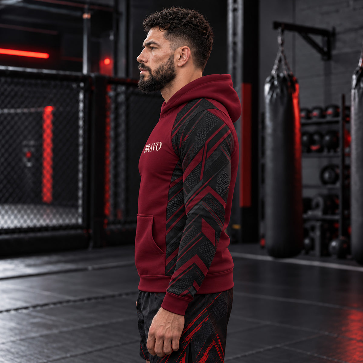 Bravo Men’s Crimson Armor Performance Pullover Hoodie
