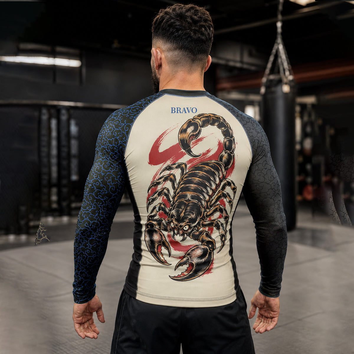 Bravo Men’s Scorpion Strike Long-Sleeve Rash Guard