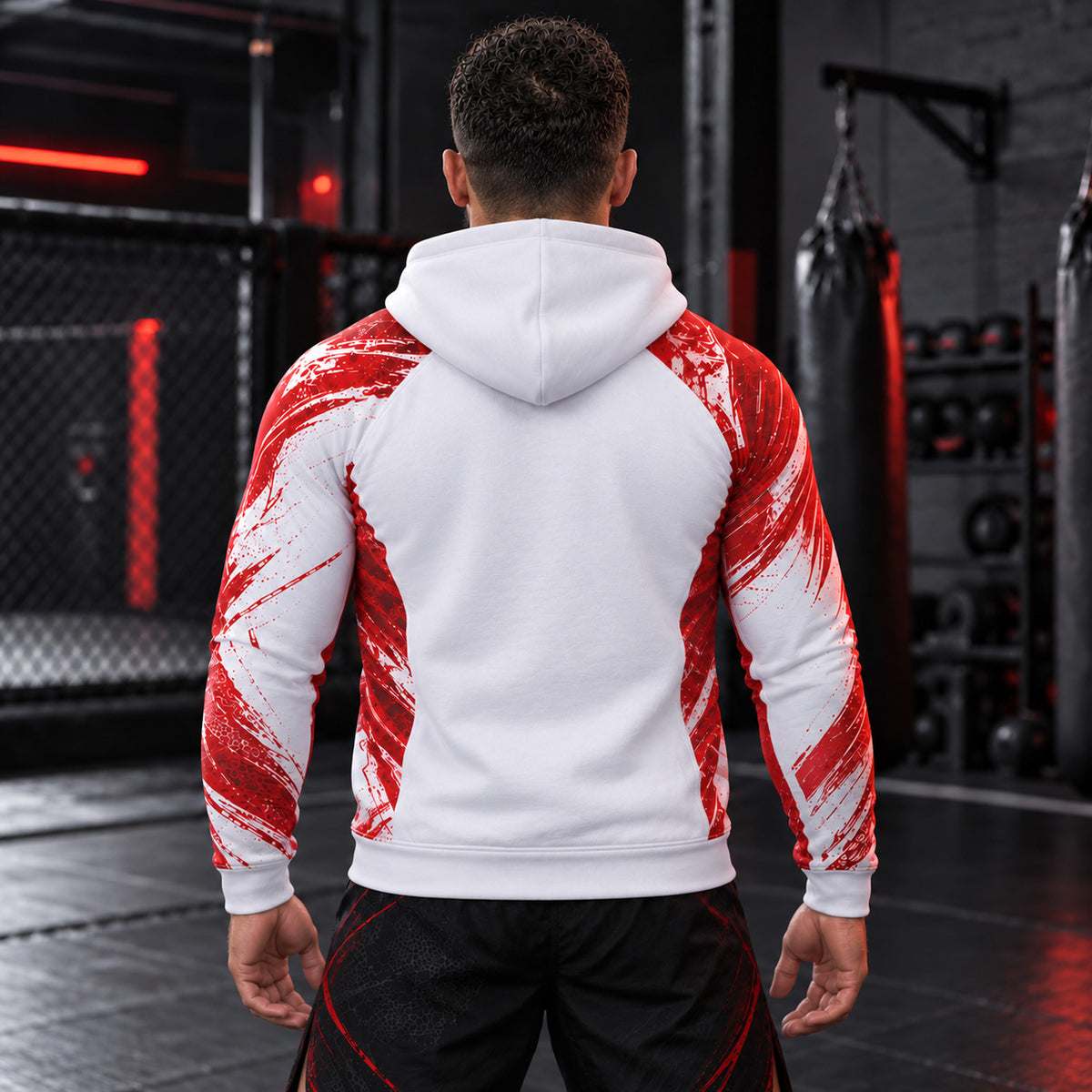 Bravo Men’s Red Strike Performance Pullover Hoodie