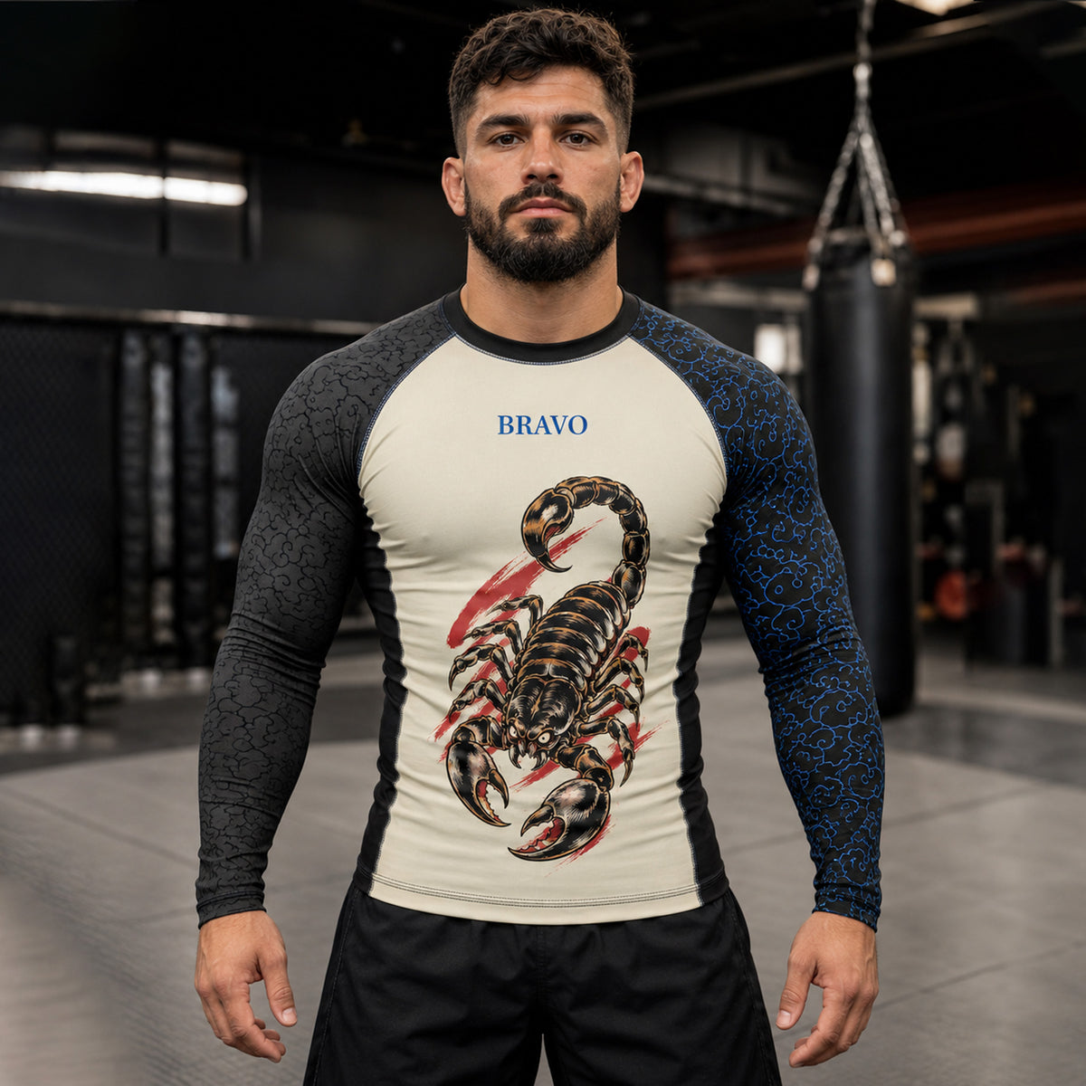 Bravo Men’s Scorpion Strike Long-Sleeve Rash Guard