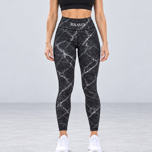 Bravo Women’s Midnight Marble High-Waisted Leggings