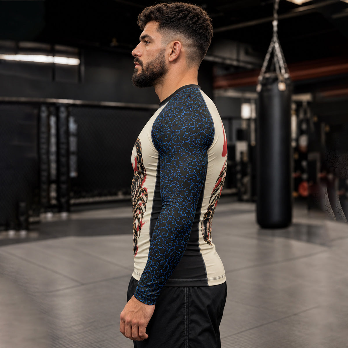 Bravo Men’s Scorpion Strike Long-Sleeve Rash Guard