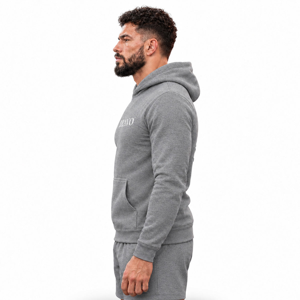 Bravo Men’s USA Borough Grey Pullover Hoodie