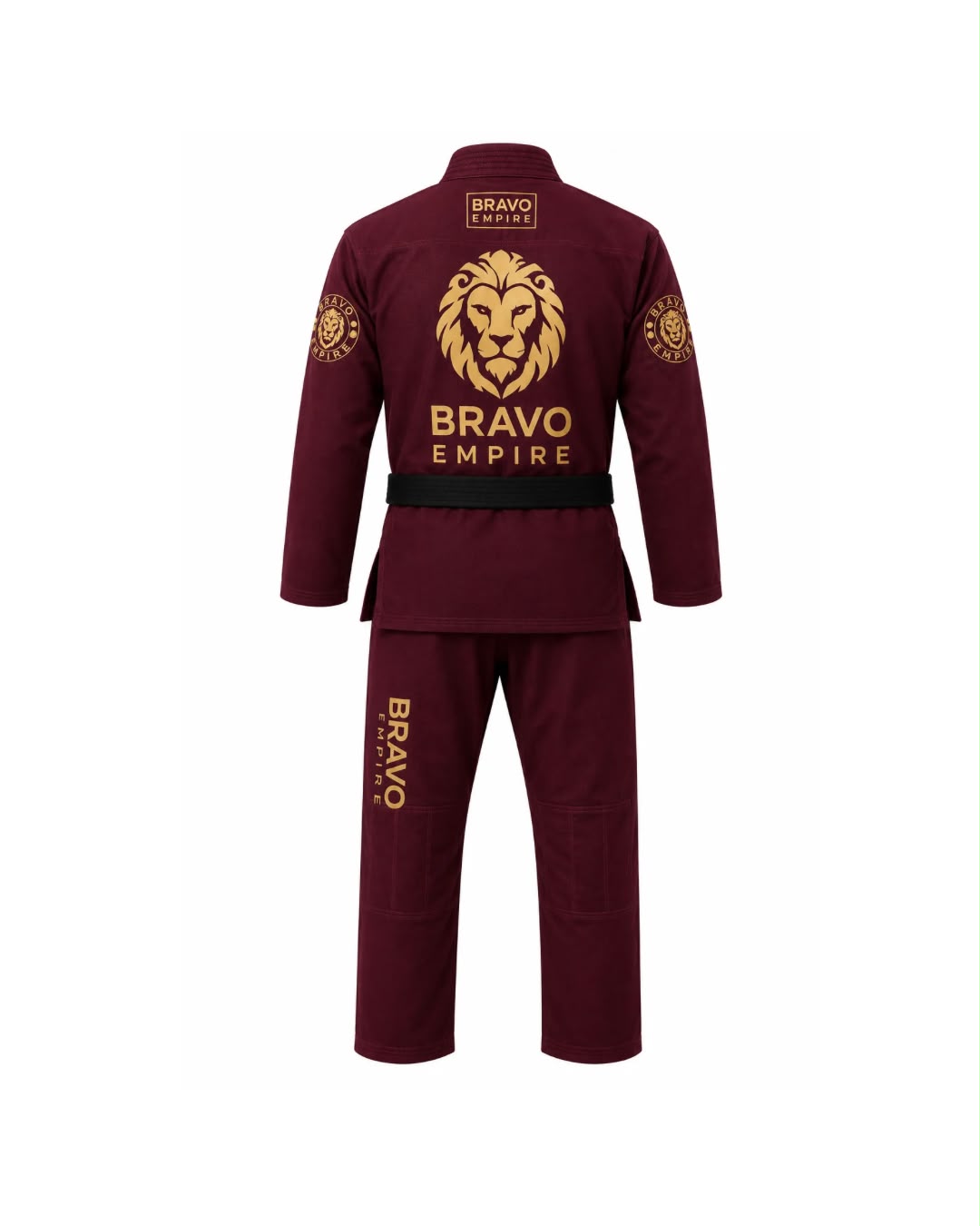 Bravo Empire Premium BJJ Gi – Burgundy &amp; Gold