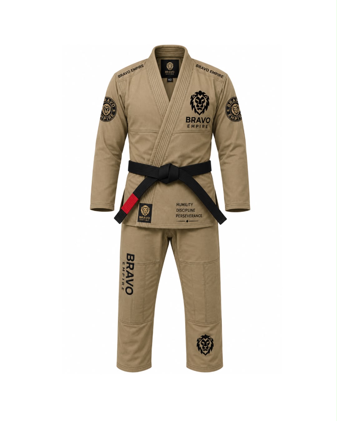 Bravo Empire Premium BJJ Gi – Sand &amp; Black