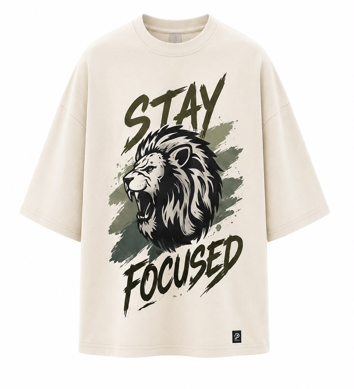Bravo Empire – Stay Focused Lion Oversized T-Shirt
