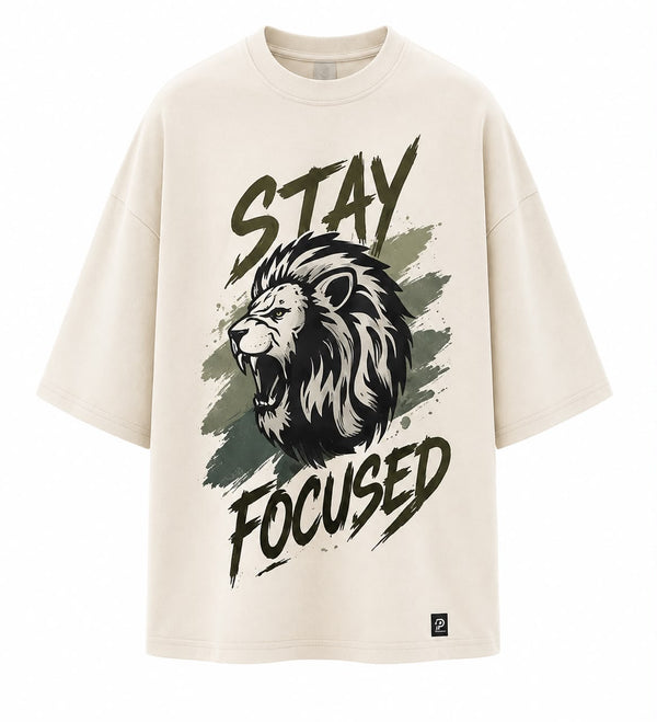 Bravo Empire – Stay Focused Lion Oversized T-Shirt