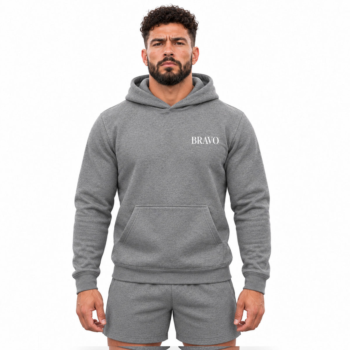 Bravo Men’s USA Borough Grey Pullover Hoodie